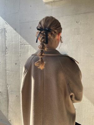 ヘアセット　ヘアアレンジ　結婚式ヘア　ハーフアップ