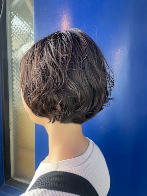 〈江戸 桃海〉ミニボブ/ショートボブ/パーマ/ボブパーマ