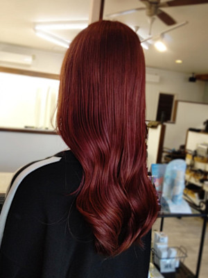 大人かわいい/ディープレッドカラー♪