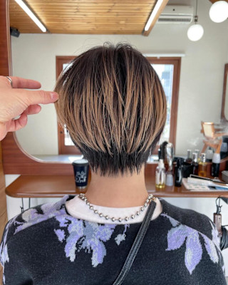 ショート×デザインカラー