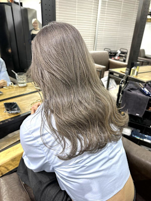 グレーベージュ グレージュ ことりベージュ レイヤーロング