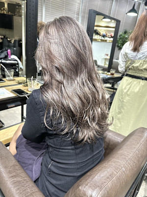 グレーベージュ グレージュ ことりベージュ レイヤーロング