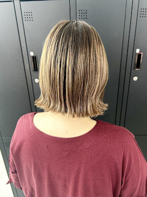 脱白髪染め　白髪ぼかし