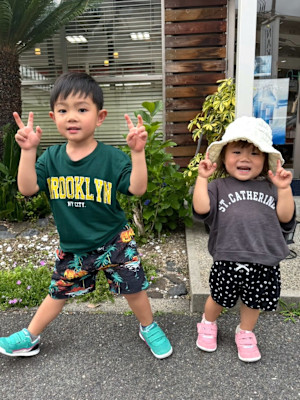 キッズカット　親子カット　キッズマッシュ　前髪カット