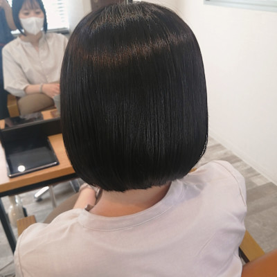 髪質改善ストレートボブ