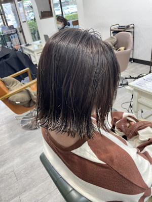 大人かわいい/切りっぱなしボブ