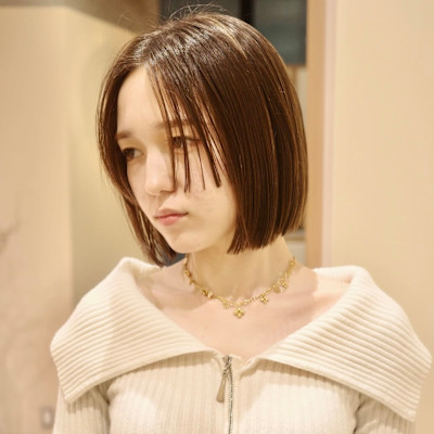 【赤津美奈】ボブ×姫カット　ステップカット