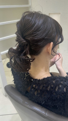 ボブのアップスタイル