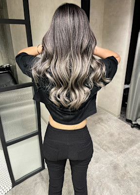 ★ラベンダーシルバーバレイヤージュ★