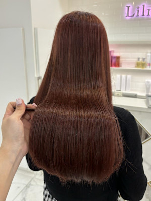 ブリーチなしレッドカラー＊まゆ