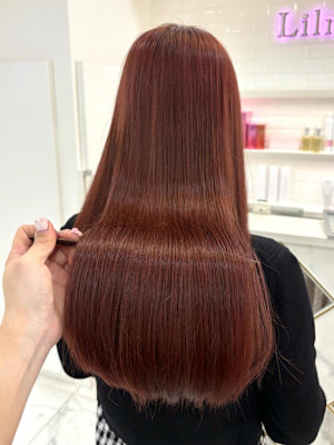 ブリーチなしレッドカラー＊まゆ