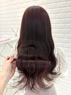 ブリーチなしじゅわっとチョコレートピンク＊まゆ