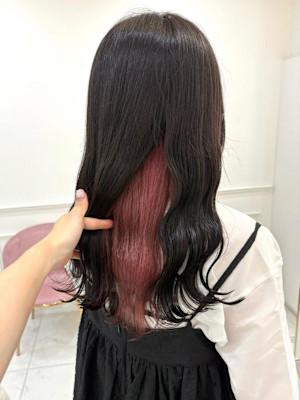 ココアブラウン×明るめインナーぴんく＊まゆ