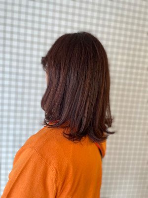 ピンクカラーロングスタイル