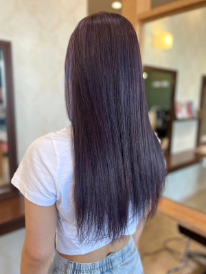 【MICHI 富田店　杉本郁美】ラベンダーアッシュ　髪質改善