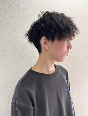 【老沼優希】ウルフ/ツイスパ/カルマパーマ/ショート/茅ヶ崎