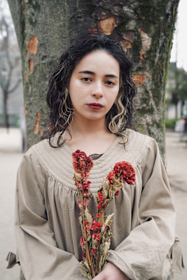 レイヤーにスパイラルパーマでモードな仕上がりに。