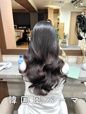 上品で可愛い韓国風パーマ