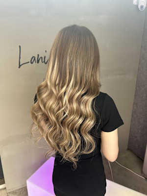 プルエクステでバレイヤージュ