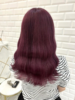 ピンクに色落ちするラベンダーピンク＊まゆ