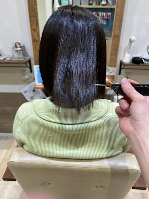 姫カットカールセミディシアーカラー