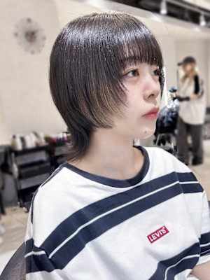 インナーカラー/インナーエクステ/マッシュウルフ/ウルフ