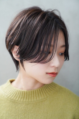 ふんわりカールヘルシースタイルショコラアッシュショート