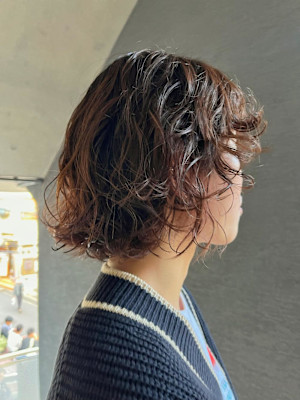 ウルフパーマ　ボブパーマ　ハードパーマ　クルクルパーマ