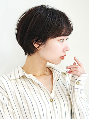 丸さが可愛い大人ショート