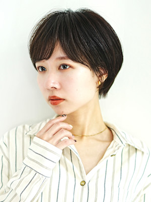 丸さが可愛い大人ショート