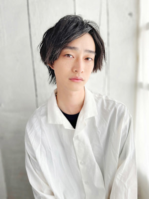 20代30代40代　黒髪×シークレットパーマ