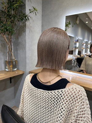 ダブルカラー/ブリーチ有/ブリーチ無/透明感/グレージュ