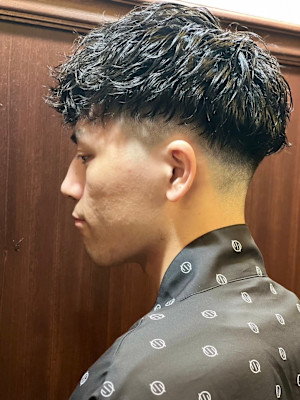 ツーブロックフェード風スタイル