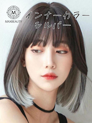 シルバーインナーカラーバングスボブ☆銀座/東京駅