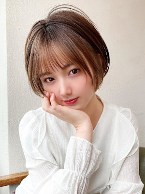 美髪/髪質改善/韓国/切りっぱなしボブ/フェイスレイヤー