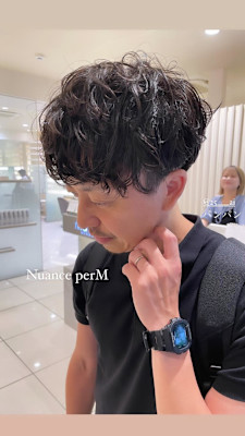 坂口健太郎風マッシュパーマ