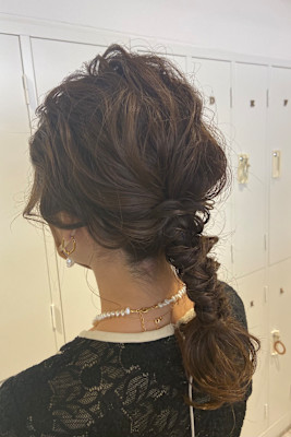 あみおろし卒業式入学式結婚式ヘアセットアレンジ×村田ちかこ