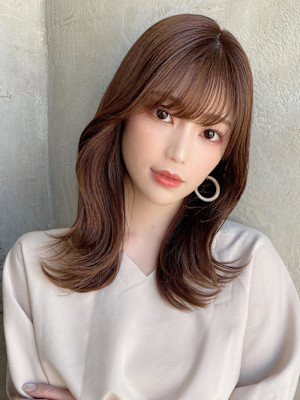 美髪/髪質改善/韓国/切りっぱなしボブ/フェイスレイヤー