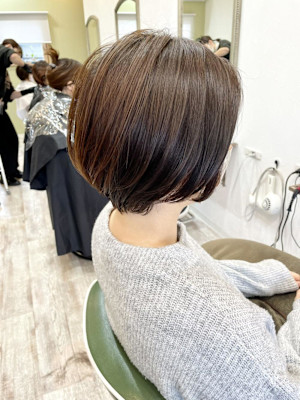 ショートボブ/イルミナカラー/オージュア