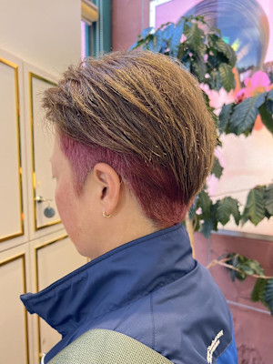 ショート×インナーカラー/加藤大樹