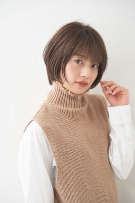 40代丸みショート/上野/上野駅