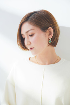 白髪ぼかし/耳掛けボブ/上野/上野駅