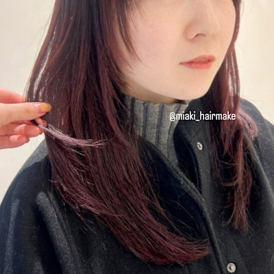 ＊ワインレッド×レイヤー