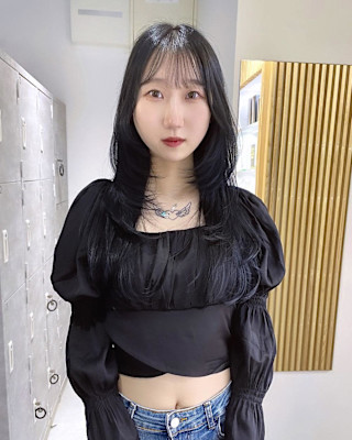 【rizu】#ザクザクレイヤー #ブルーブラック