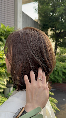 毎朝簡単スタイリング　外ハネレイヤー