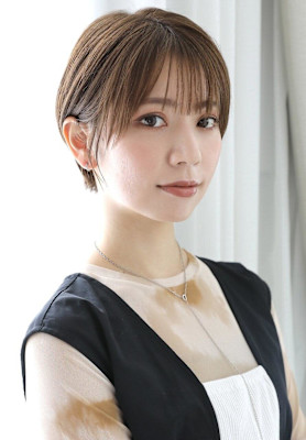 メンズライクマッシュショートボブミルクティーアッシュ