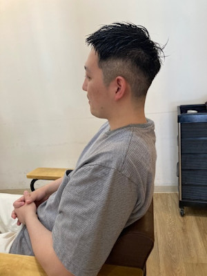 お客様髪質改善データ1355（メンズショート）