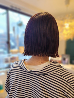 切りっぱなしボブ