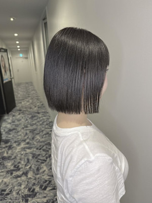 ダークグレージュボブ