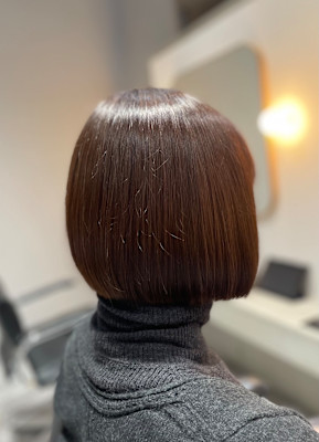 切りっぱなしボブ